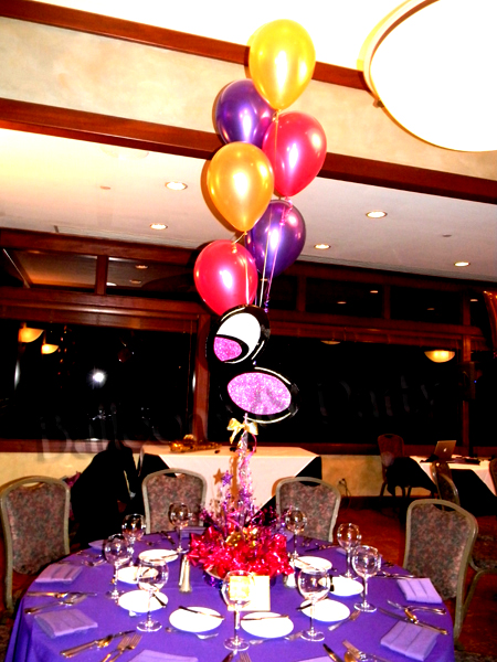 Victorias Bat Mitzvah Glitz Glam Centerpiece   Balloons N Party