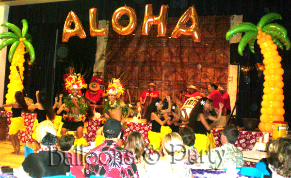 Tropical Paradise Stage Balloons Party Decorations