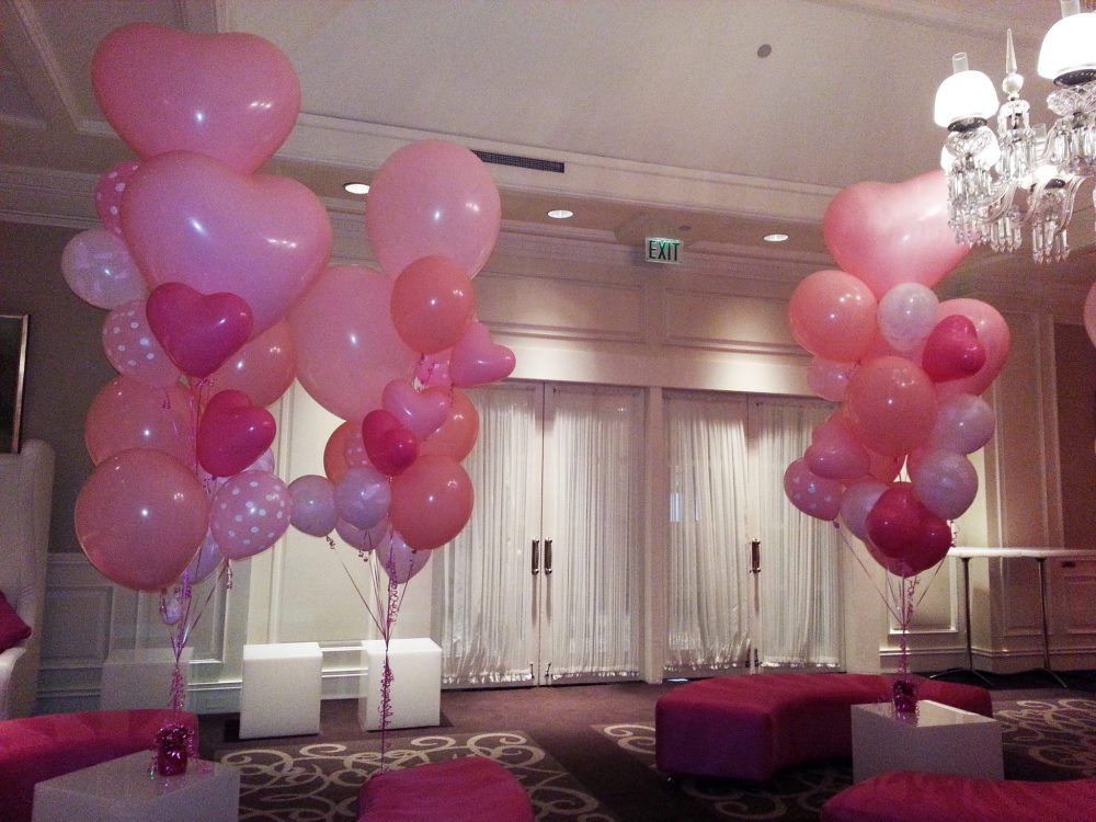 Pink Baby Shower Balloon Bouquets Balloons Party Decorations