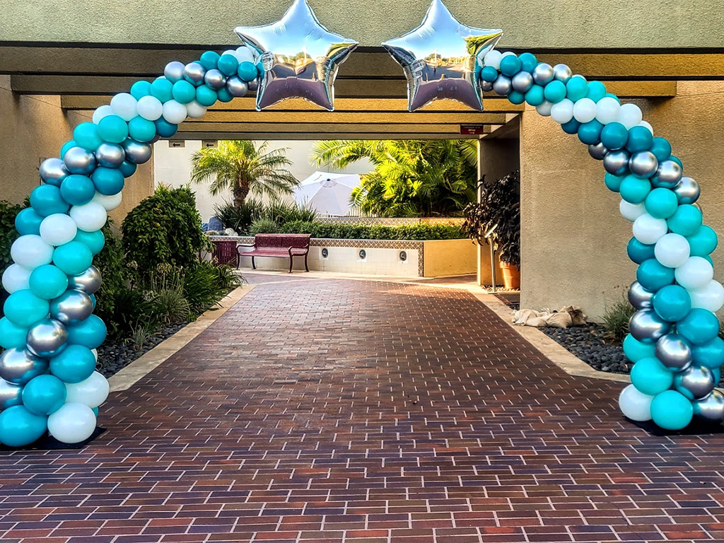 corporate balloon decor for your next event | marquees | backdrops | www.mybigletters.com